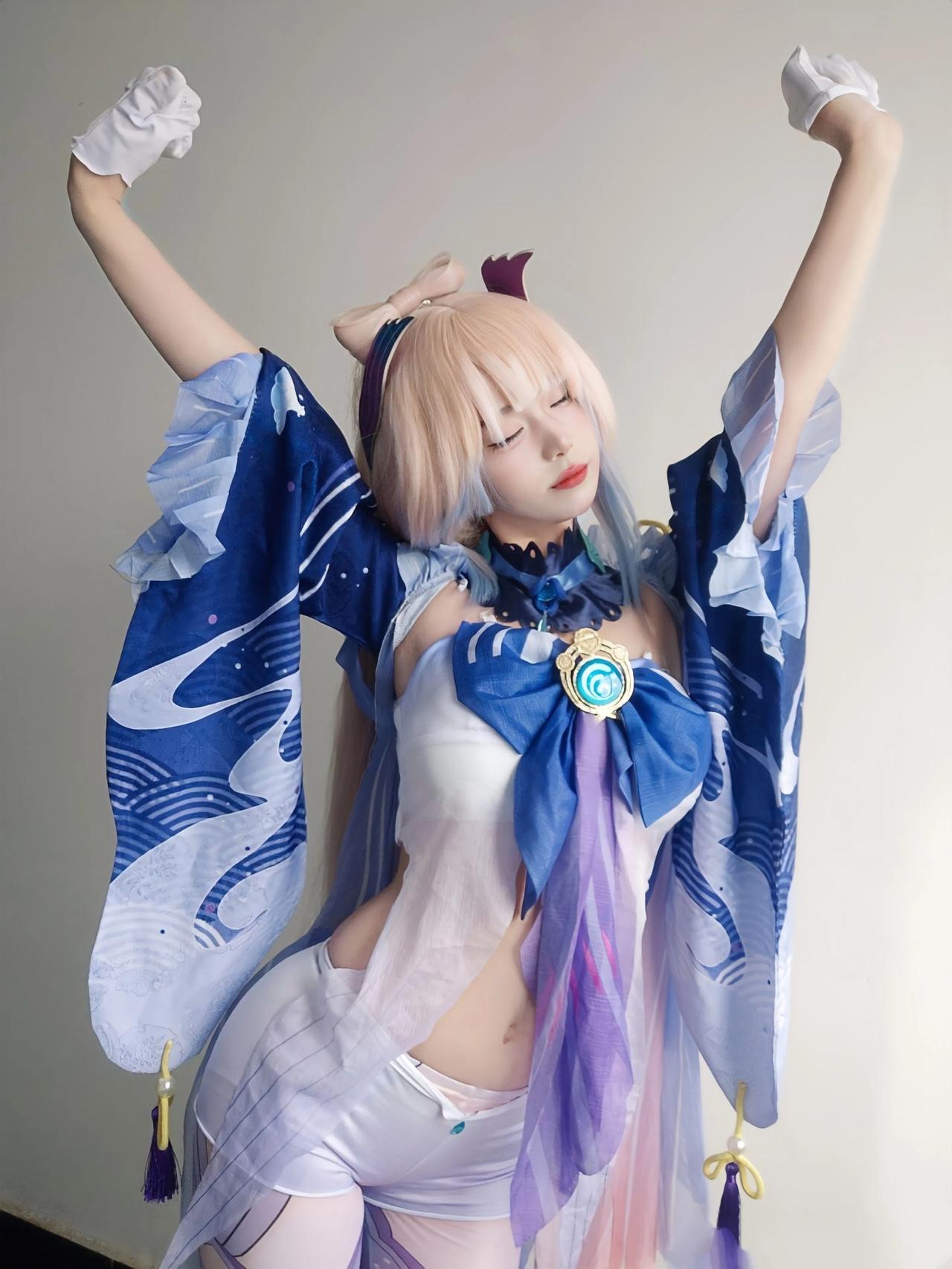 珊瑚宫心海，起床伸个懒腰，清醒一下！#原神# #游戏# #二次元#