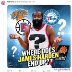 美媒讽刺了哈登的拆队能力也是不遑多让，生死战命中率惨不忍睹！

今天，美媒Clu