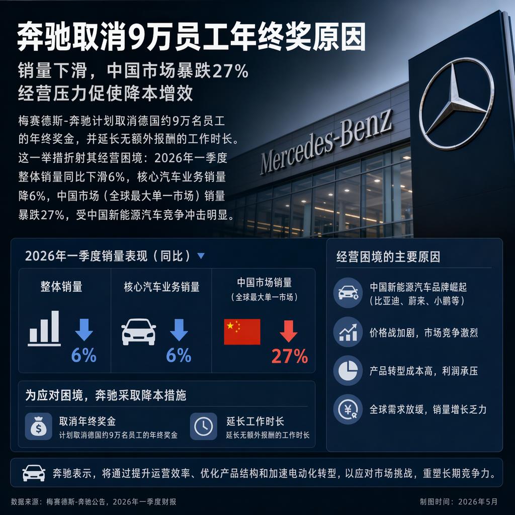 奔驰最近的一个决定，在德国本土引起了不小的震动。这家百年豪华车企计划取消德国约9