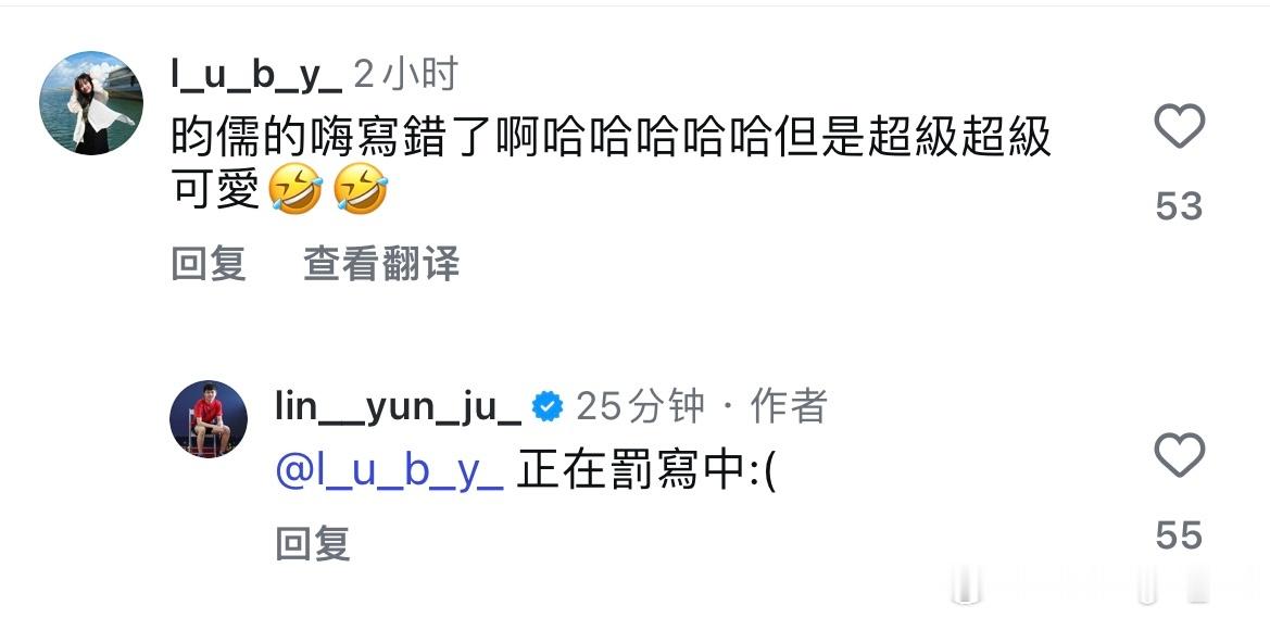 林昀儒：正在罚写中:( ​​​