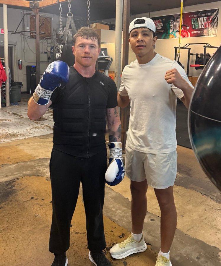 拳坛速递 卡内罗-阿瓦雷兹Canelo Alvarez 回归训练，搭档 昔日对手