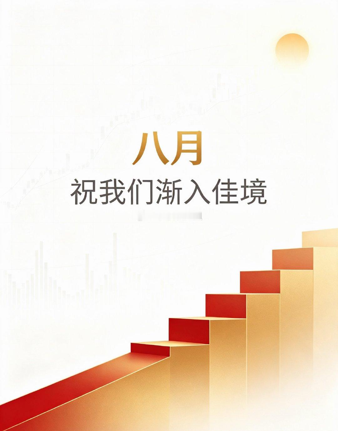 八月启，万物向阳。稳住节奏，静待花开，祝我们交易顺遂，渐入佳境。 
