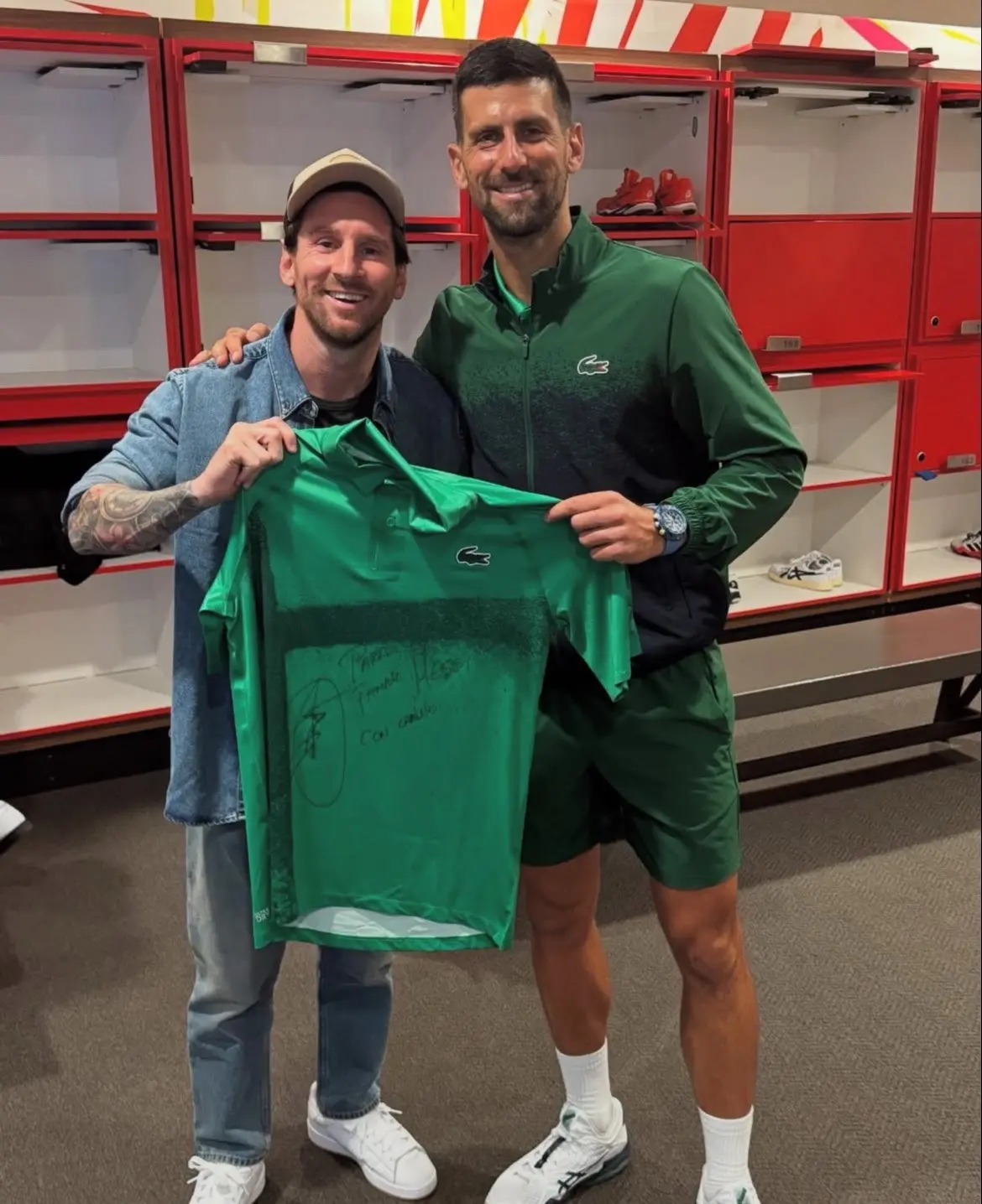 当GOAT遇上GOAT🐐 还有可爱的大师兄 cr: delpotrojuan