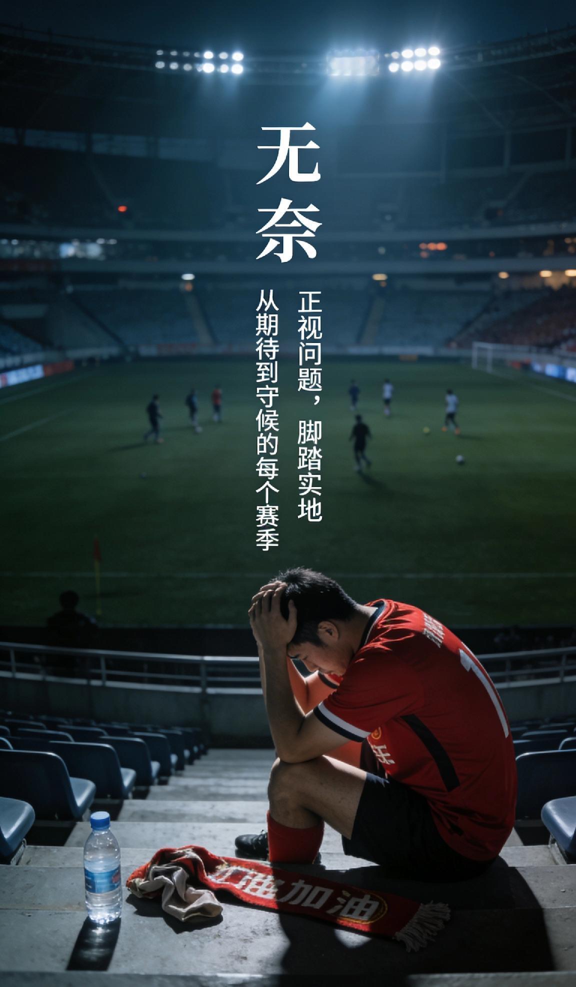 若用两个字概括中国足球，大抵是无奈。
 
这份无奈，藏在球迷从满怀期待到默默守候