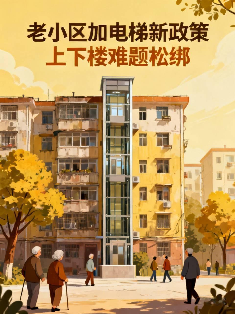 老小区加电梯迎来新政策，上下楼难题终于松绑

不少住在无电梯老楼的人都深有体会。