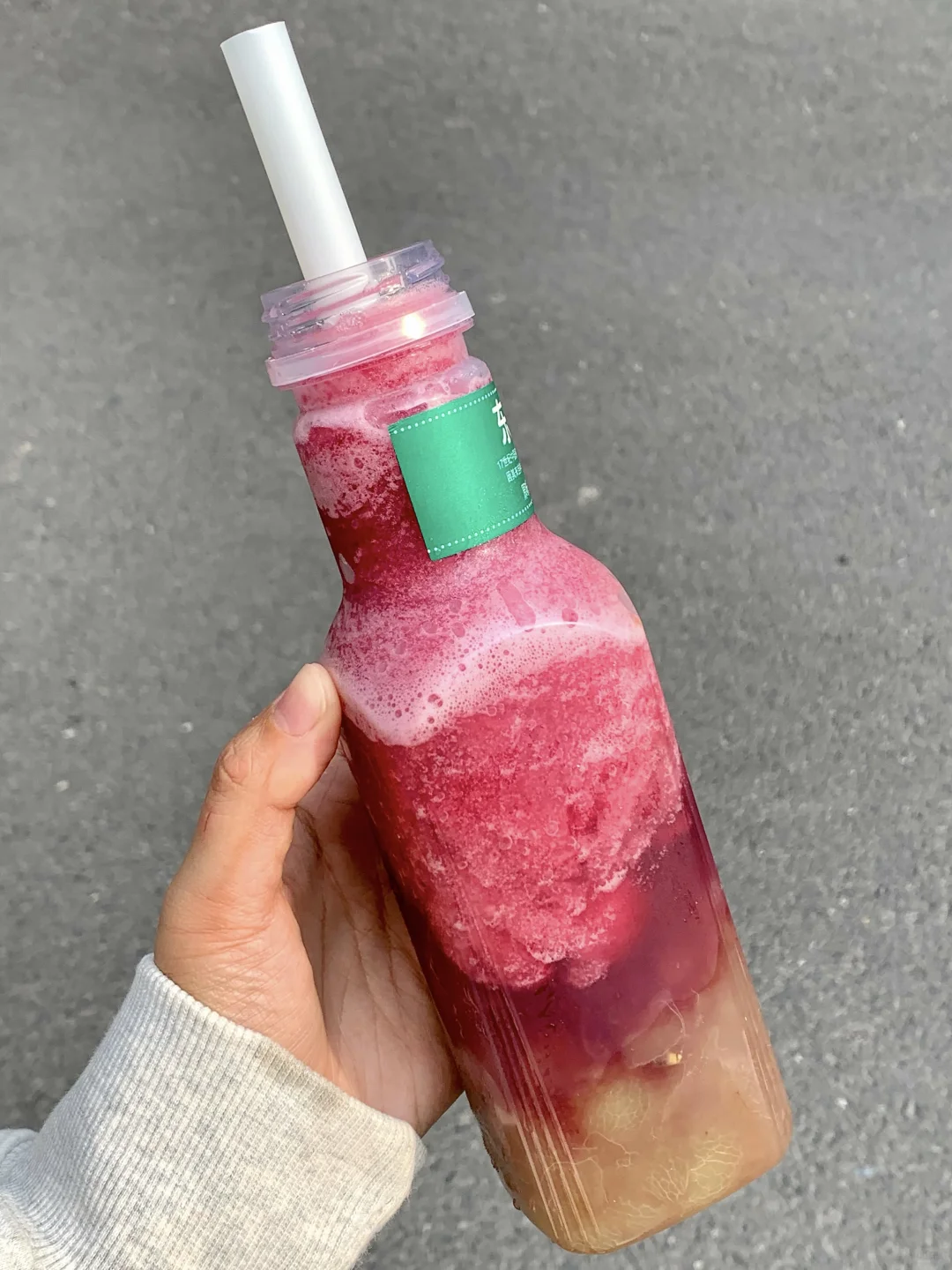 喝了一口才发现…以前的水果都白吃了！！！