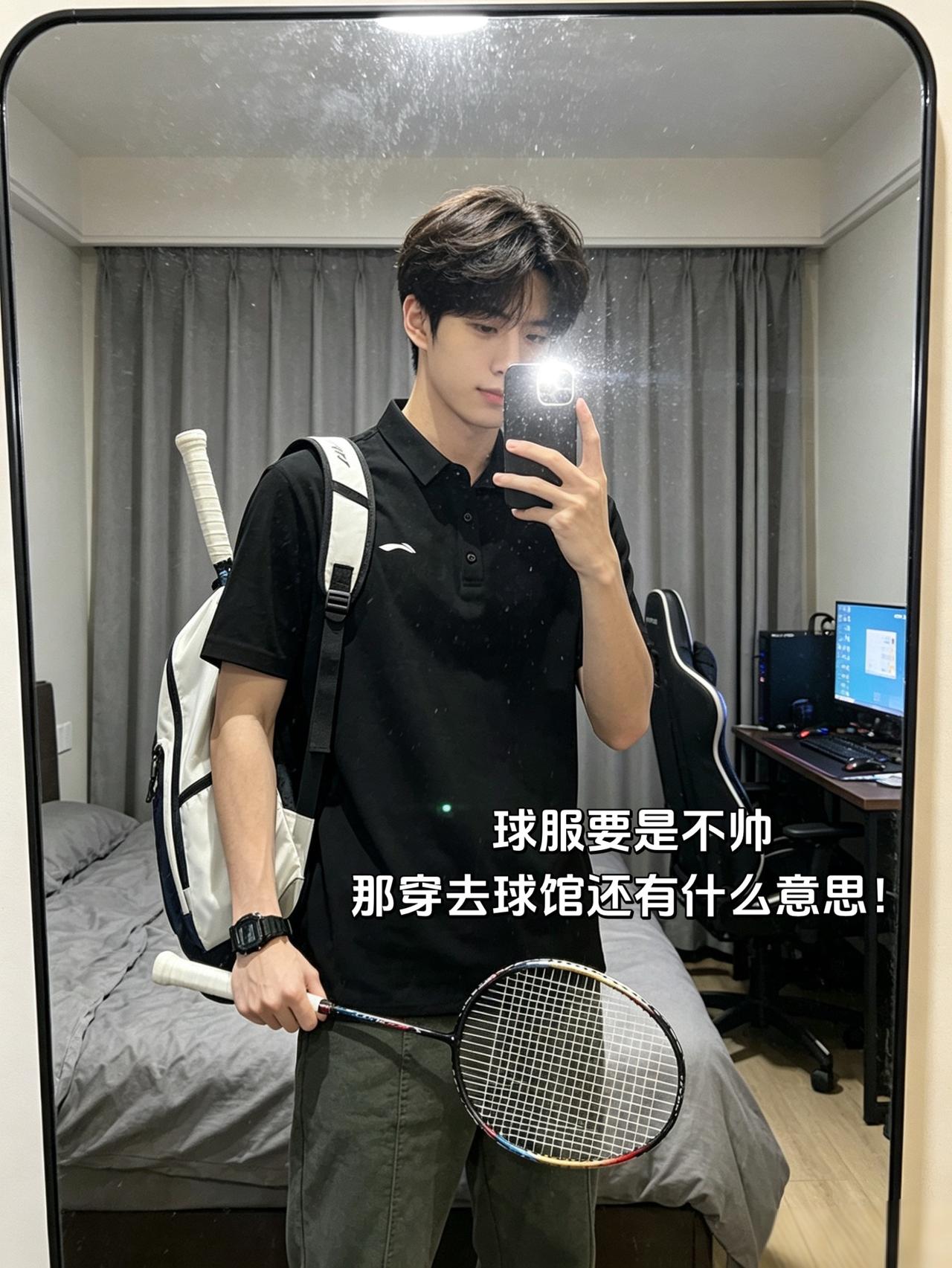 羽球服要是不帅！
那穿去球场还有什么意思