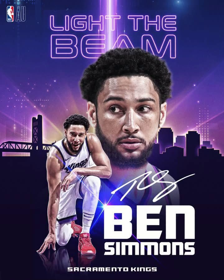 NBA澳洲呢張海報正，施蒙斯十足十超級英雄咁款，幾有型！👍 ​​​