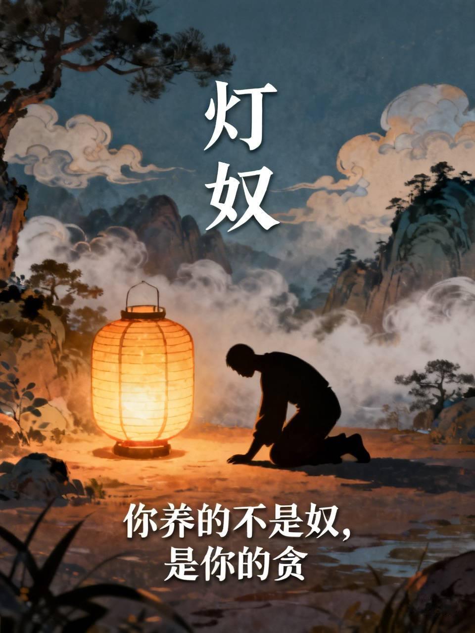 江湖怪谈•荒诞志280《灯奴》
富商购一古灯，奴仆自灯出，言：“主命即我命。”商