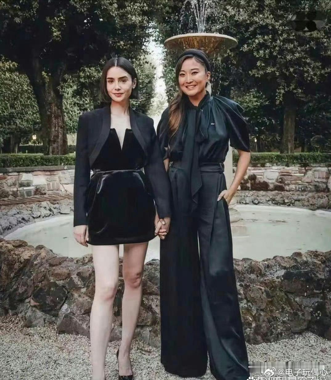 贾玲现身巴黎，不仅瘦风格也大变了。 