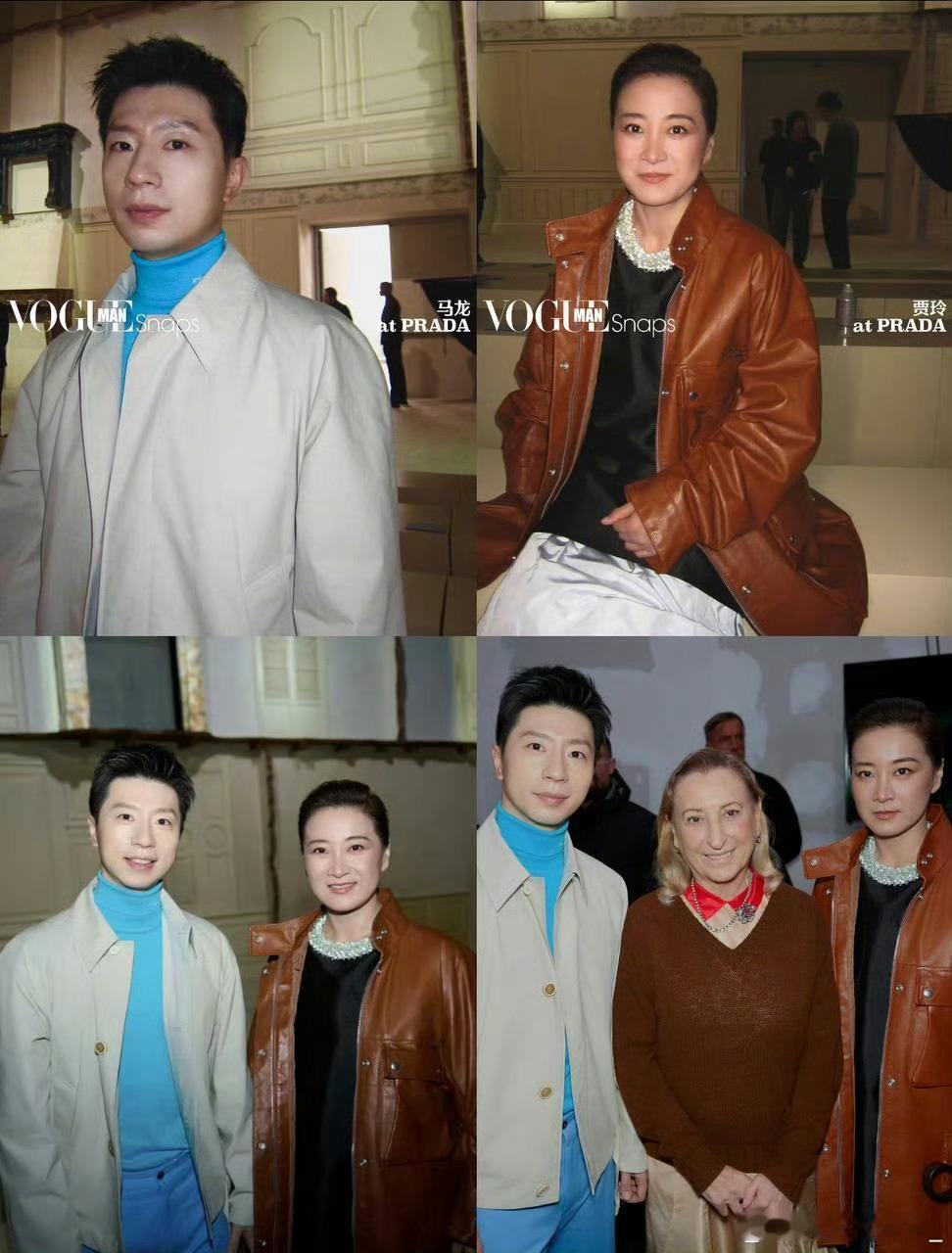 马龙贾玲Prada秀场同框 看到有人说我们失去了那个总给我们带来欢乐的胖胖可爱的