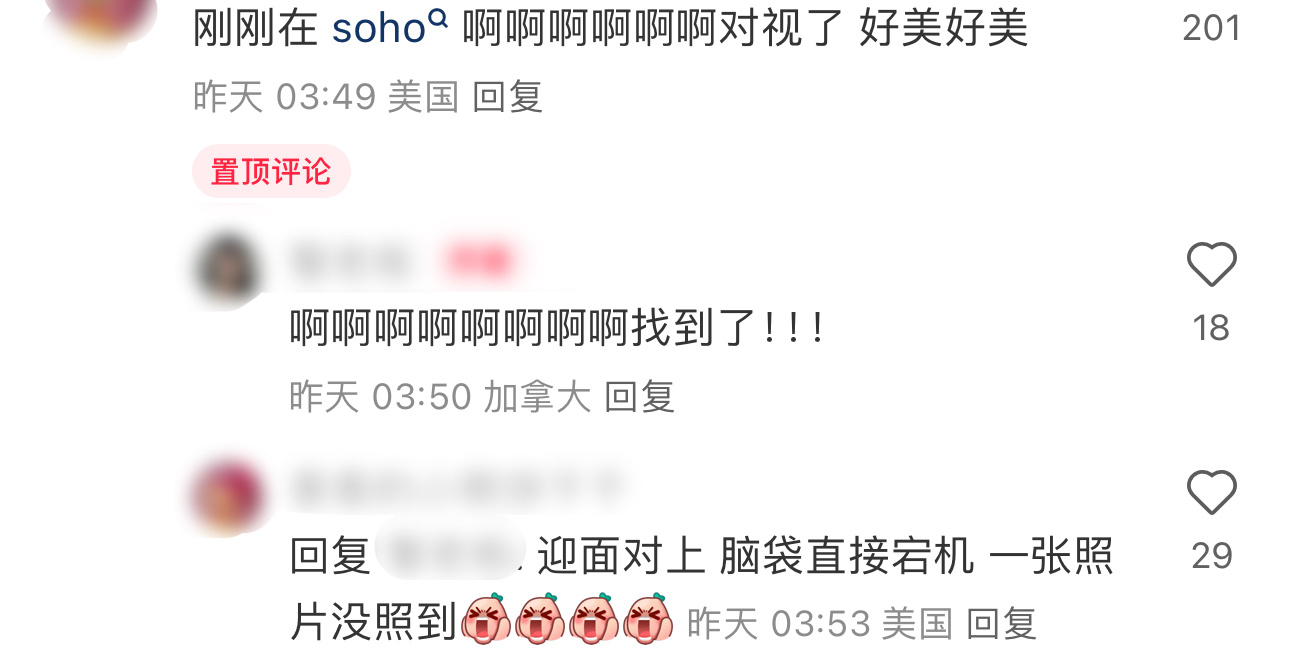 网友在纽约偶遇刘浩存，还说她好美好美，看起来心情很不错，因为太激动所以没有拍照?