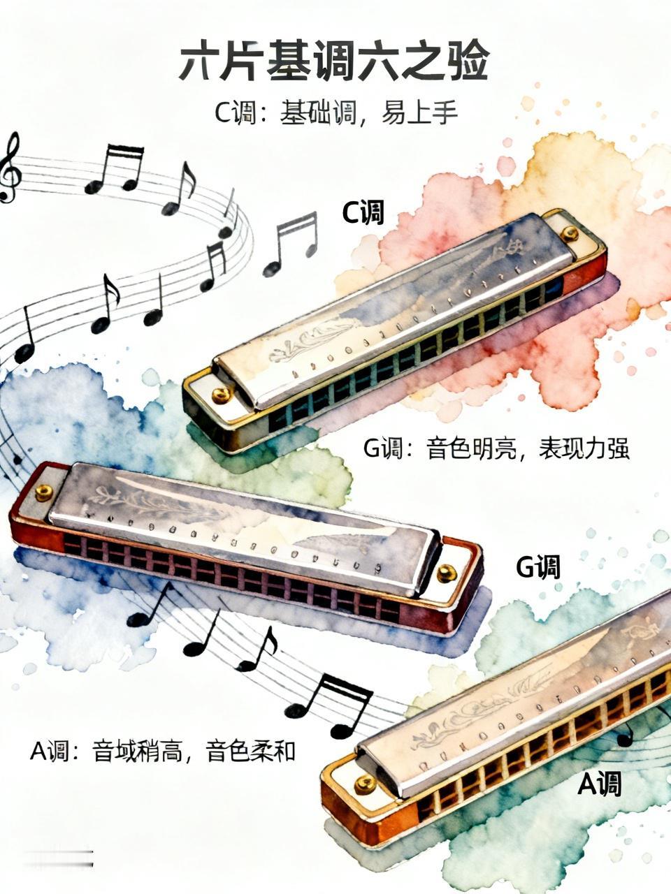 口琴选哪三个调最好，得看个人需求。一般来说，C调、G调、A调是比较不错的选择。
