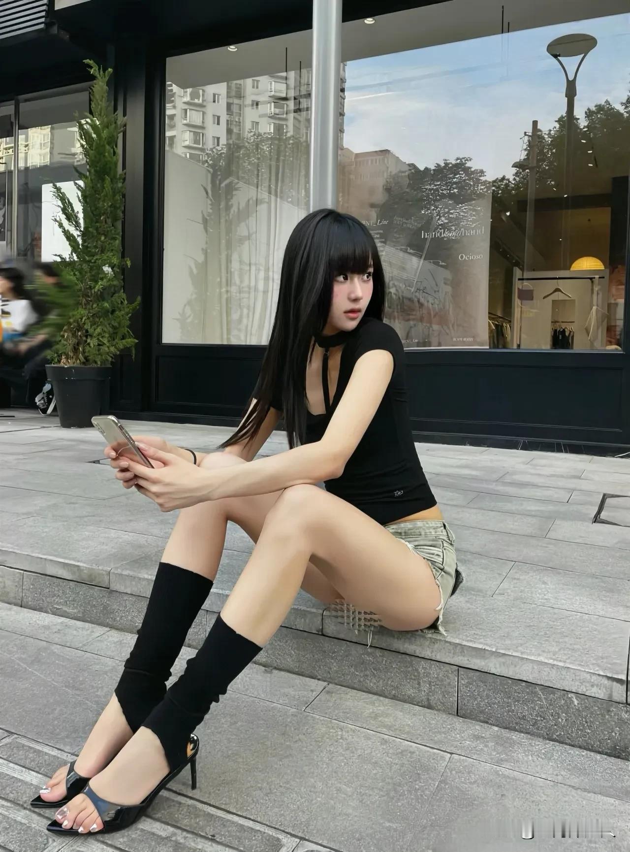时尚街头风，展现你的魅力#靓女倩影分享#