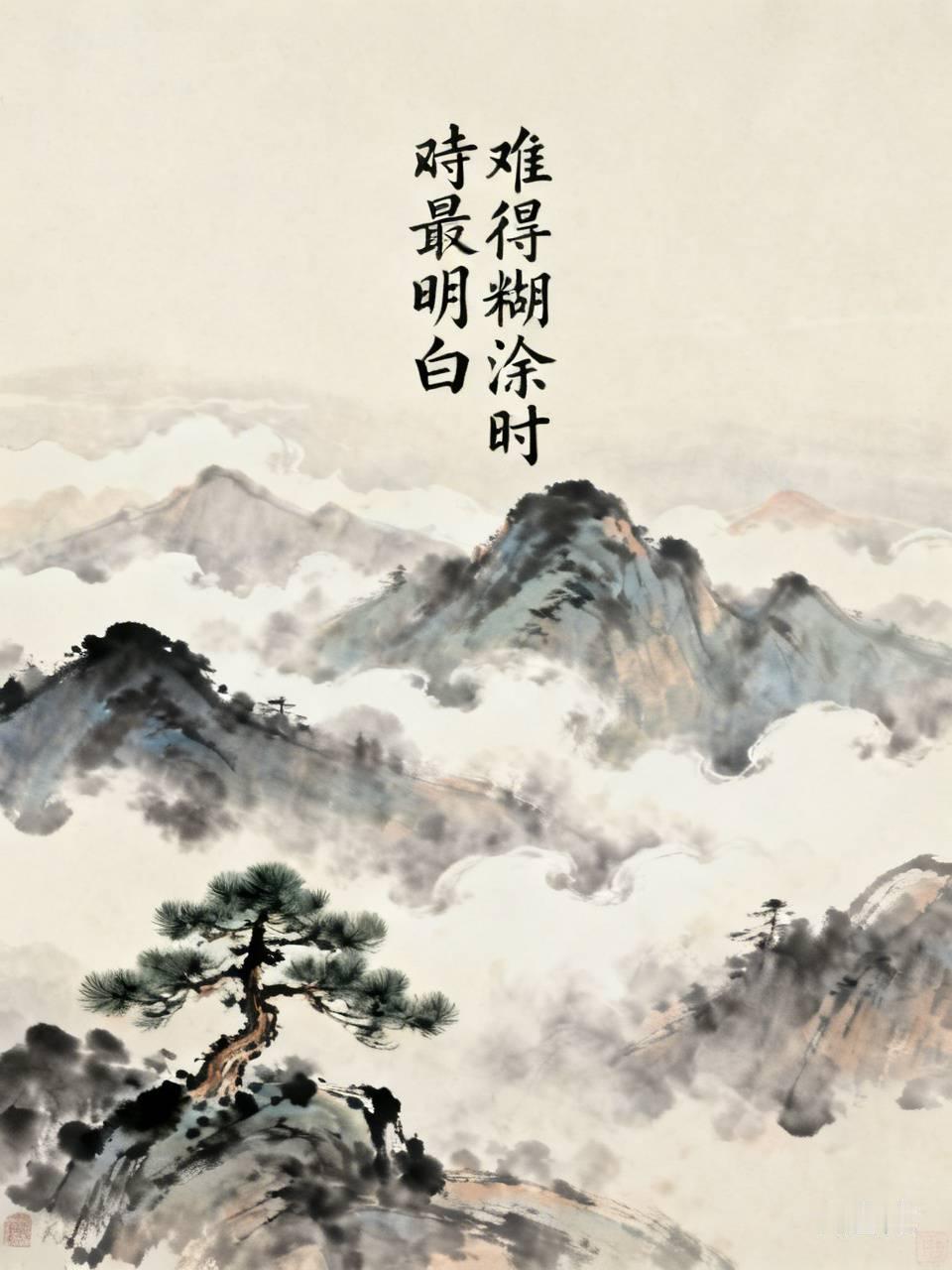 难得糊涂时最明白，因为清醒通透，所以必须装糊涂，揣着明白装糊涂，才能走得更远[捂