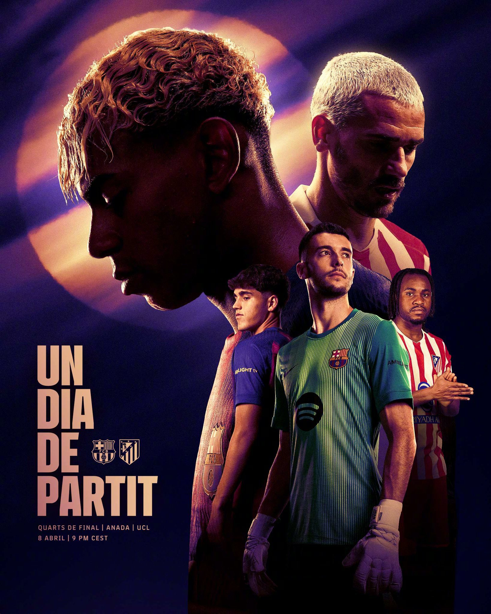 巴萨vs马竞 比赛预告🔥🆚赛事：欧冠联赛1/4决赛首回合⏰时间：4月9日3: