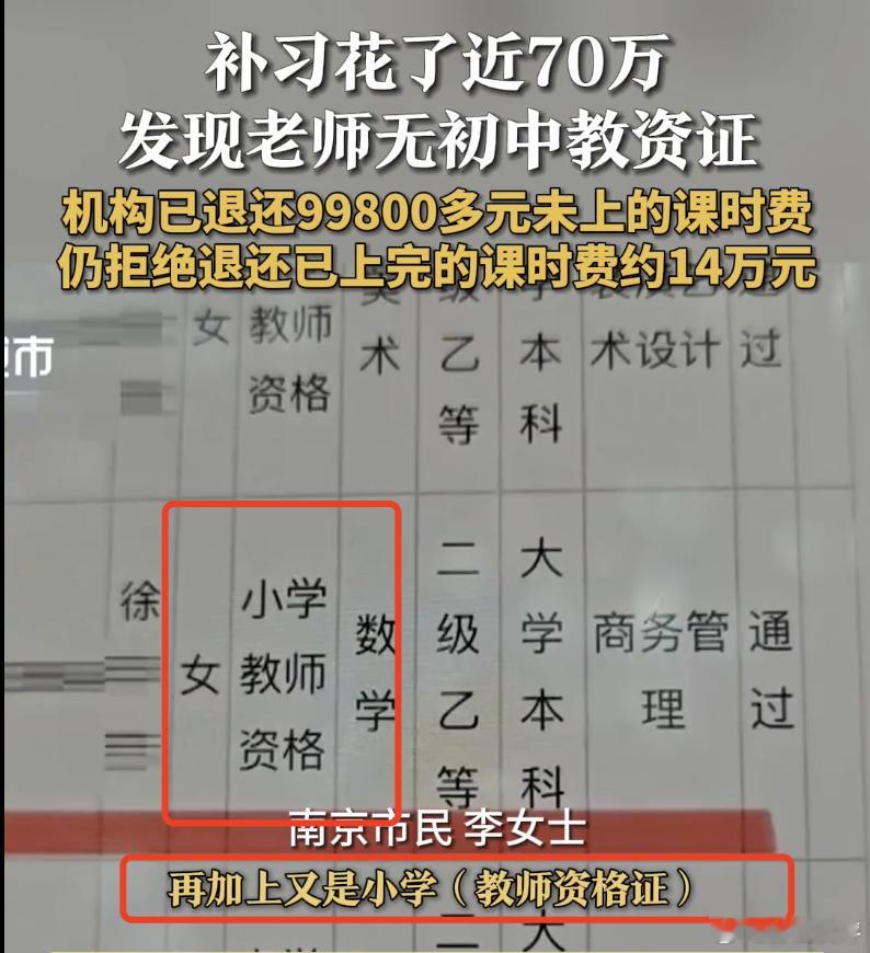 【补课费近70万？家长的望子成龙心态，催生了怎样一个教育捞钱市场】江苏南京，某市