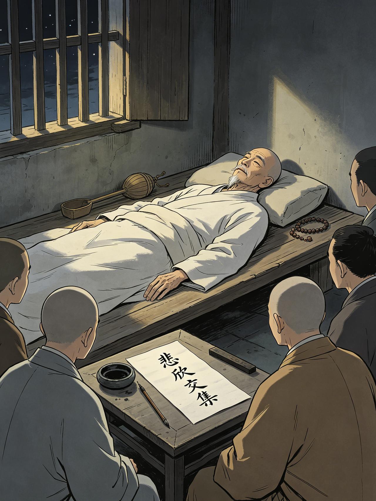 他前半生风流，后半生流泪。

1942年10月13日，福建泉州。一个老和尚躺在木