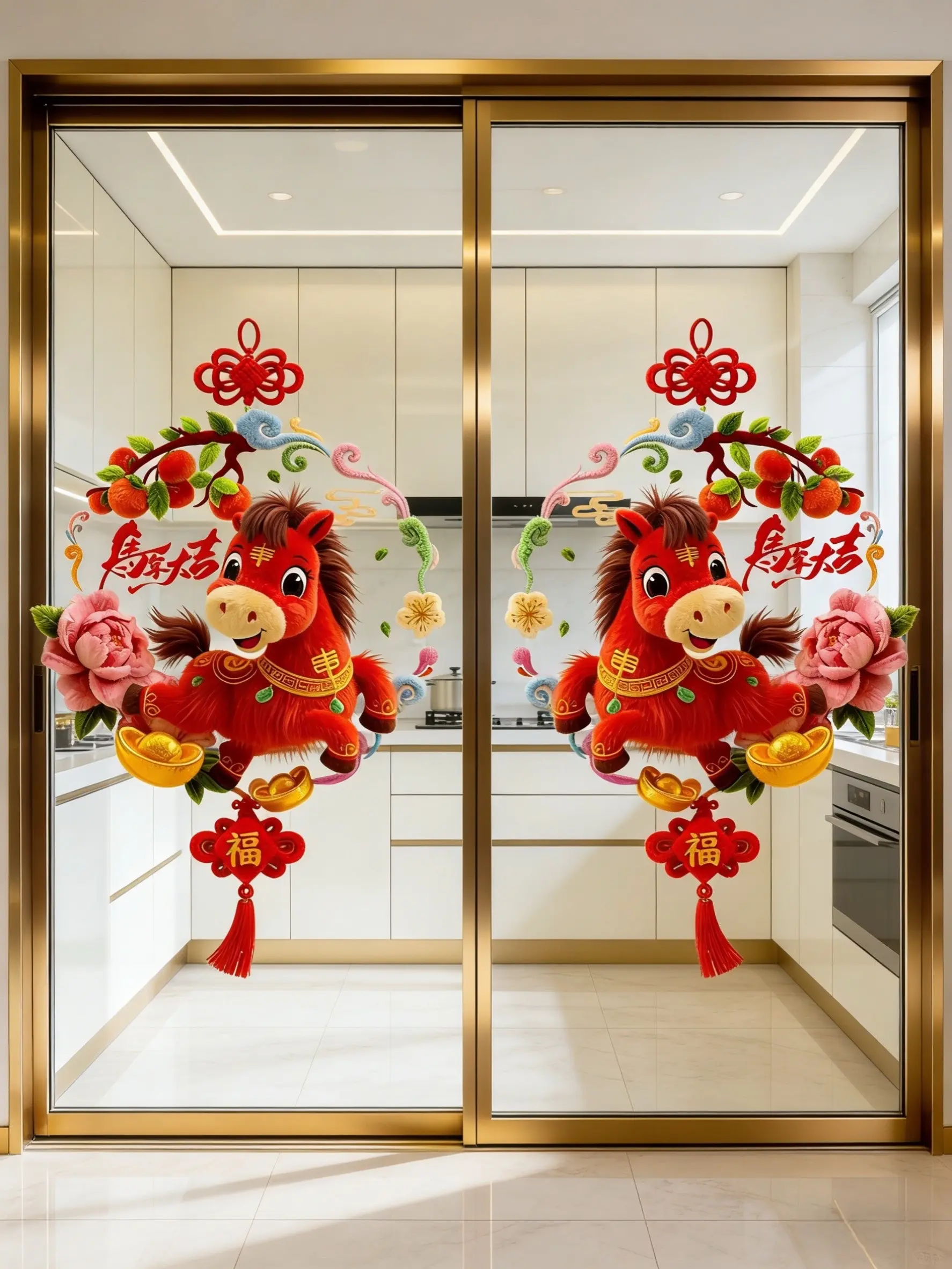 窗花 窗花贴 新年氛围感 马年大吉 家居好物