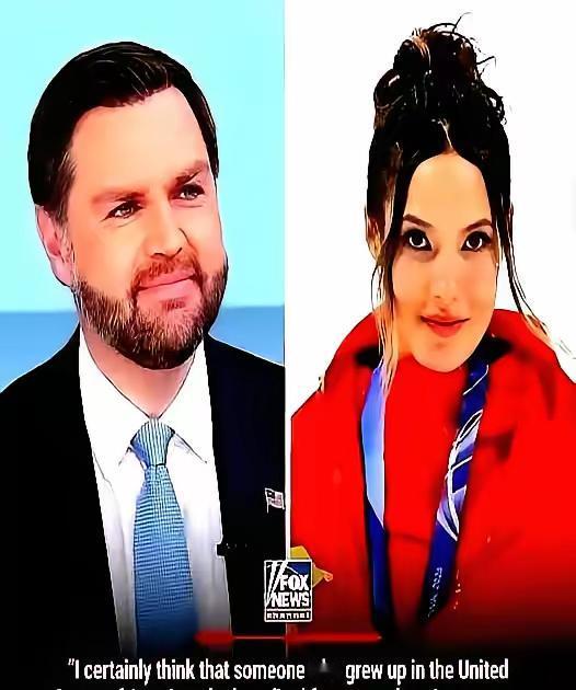 那个叫万斯的副总统，对着福克斯新闻的镜头，话里话外都在敲打她：在美国长大，就该为