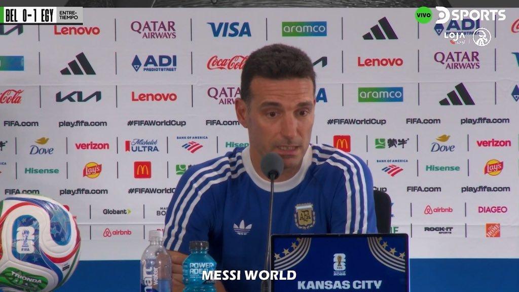Lionel Scaloni：“是的，这里的天气很热，对吧？我想Marcelo 