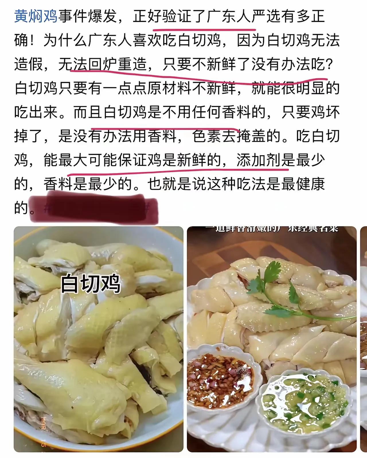 黄焖鸡事件爆发，正好验证了广东人严选有多正确！为什么广东人喜欢吃白切鸡，因为白切