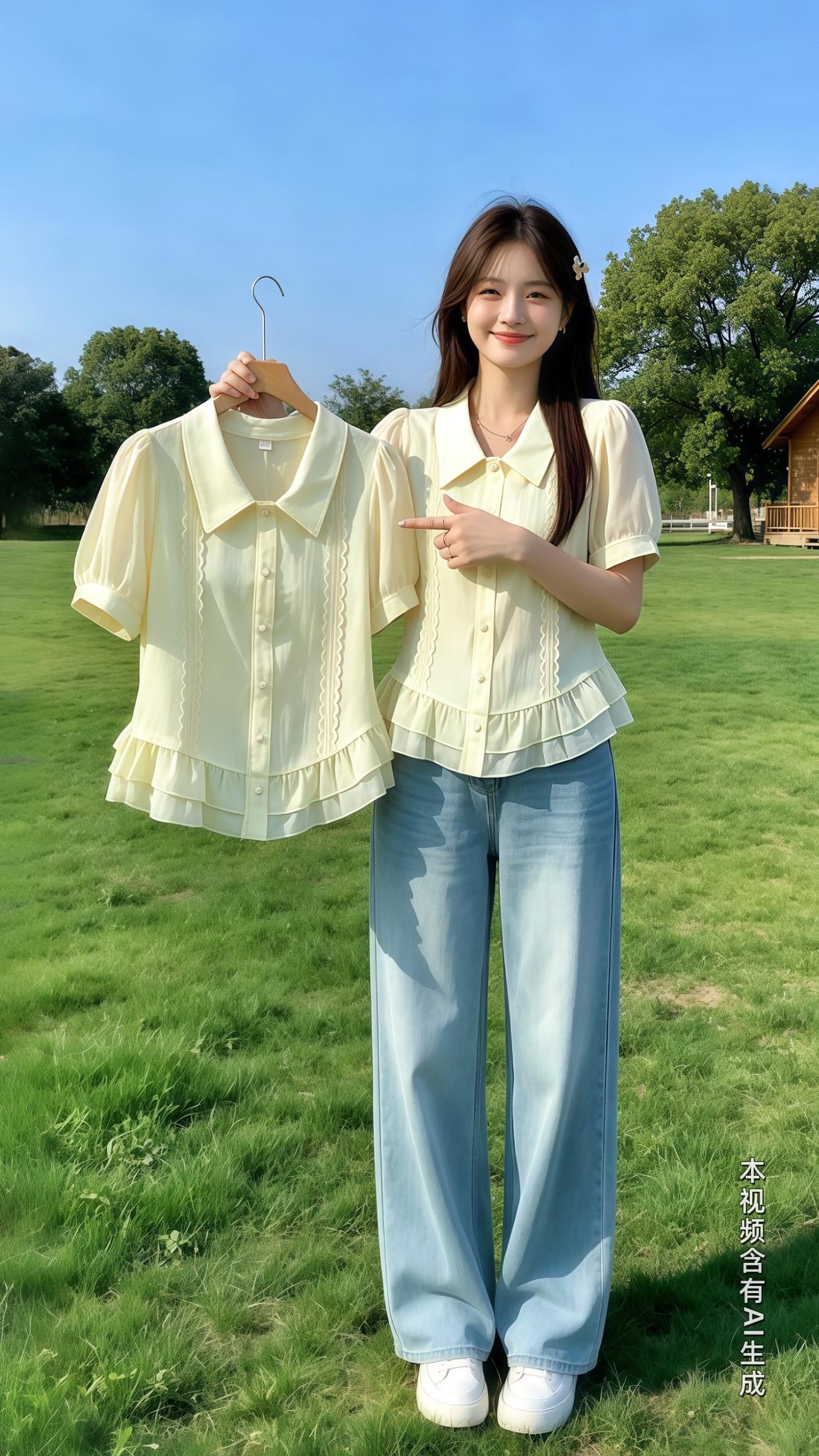 夏日不露腿穿搭安排上了 清冷感淡颜系一周穿搭 让配色决定穿搭 夏日万能...