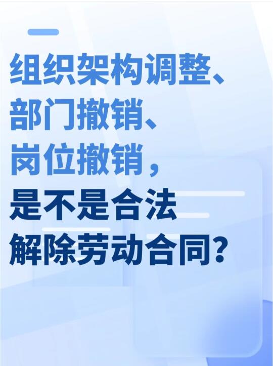 组织架构调整、部门撤销、岗位撤销，业务调整、人员优化、组织结构优化、组...