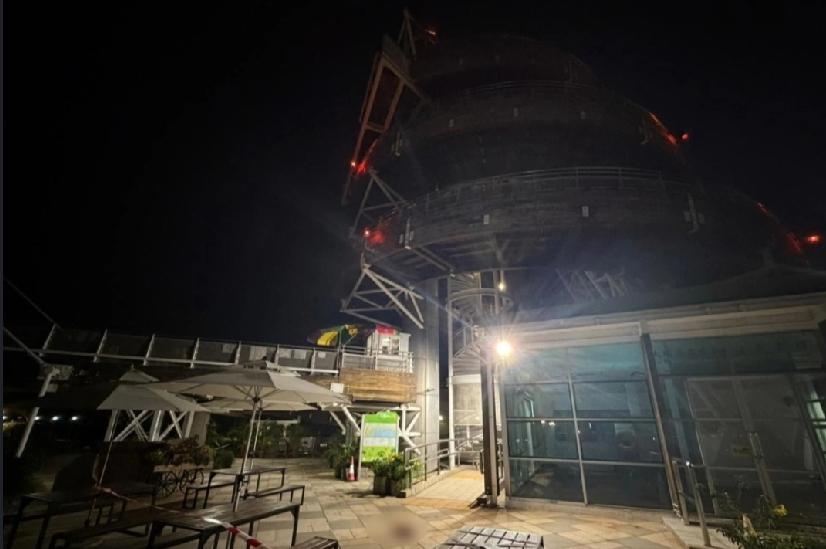 香港大埔海滨公园近回归塔，今日（5月12日）下午3时许，一名男子被发现浴血倒地昏