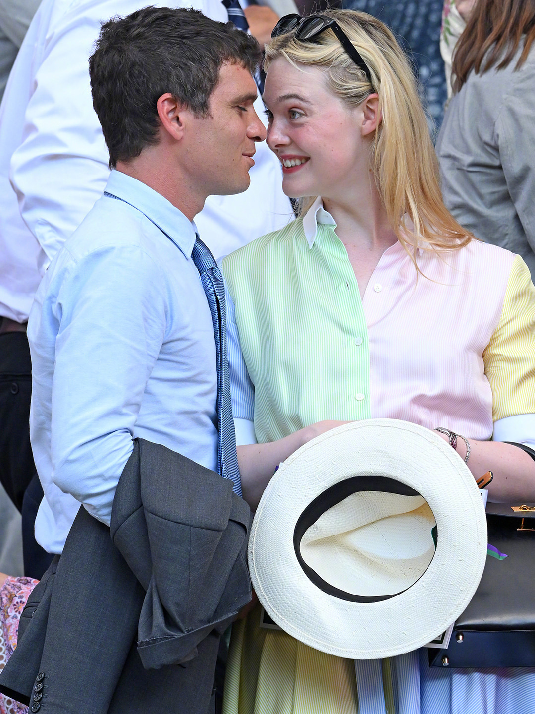 艾丽·范宁（Elle Fanning）和男友古斯·温纳现身2026温布尔登网球锦