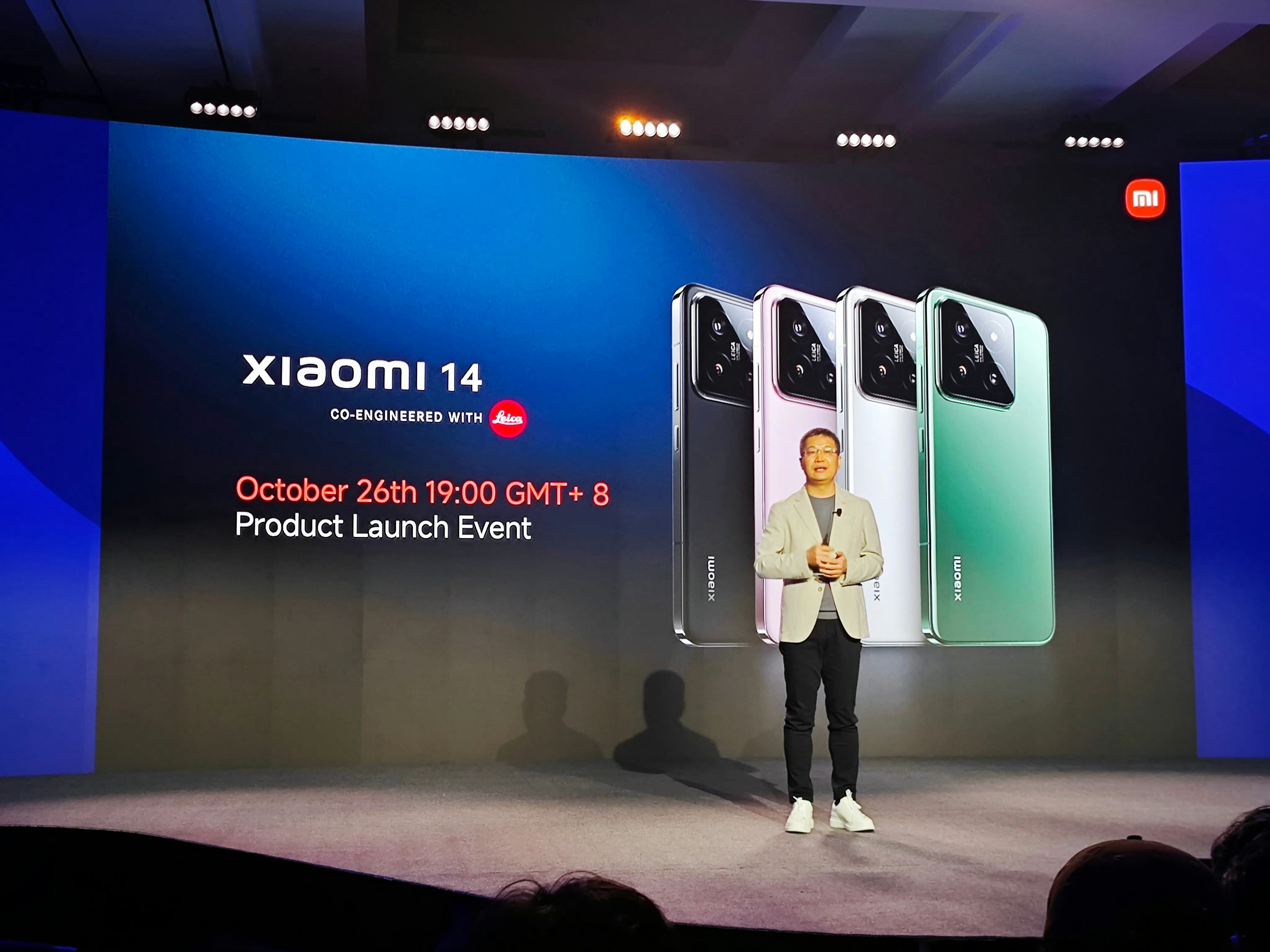 小米14首发骁龙8gen3，10月26日发布四种配色，超窄边框#小米14全球首发