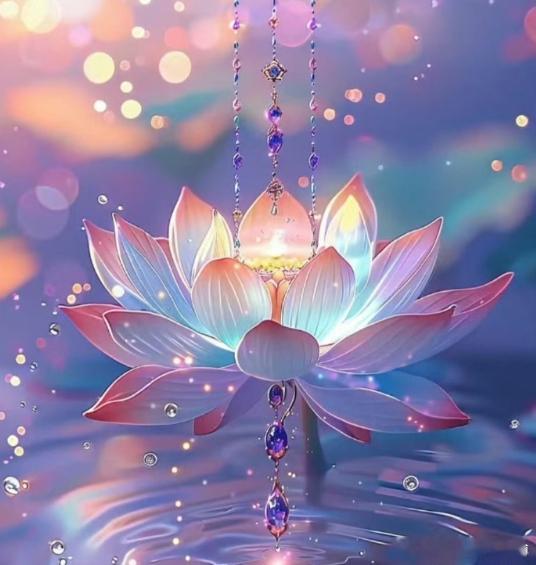 祥瑞之兆！偶遇紫莲便是福气临门，点赞停留片刻，静下心默念心中最期盼的心愿，福气自