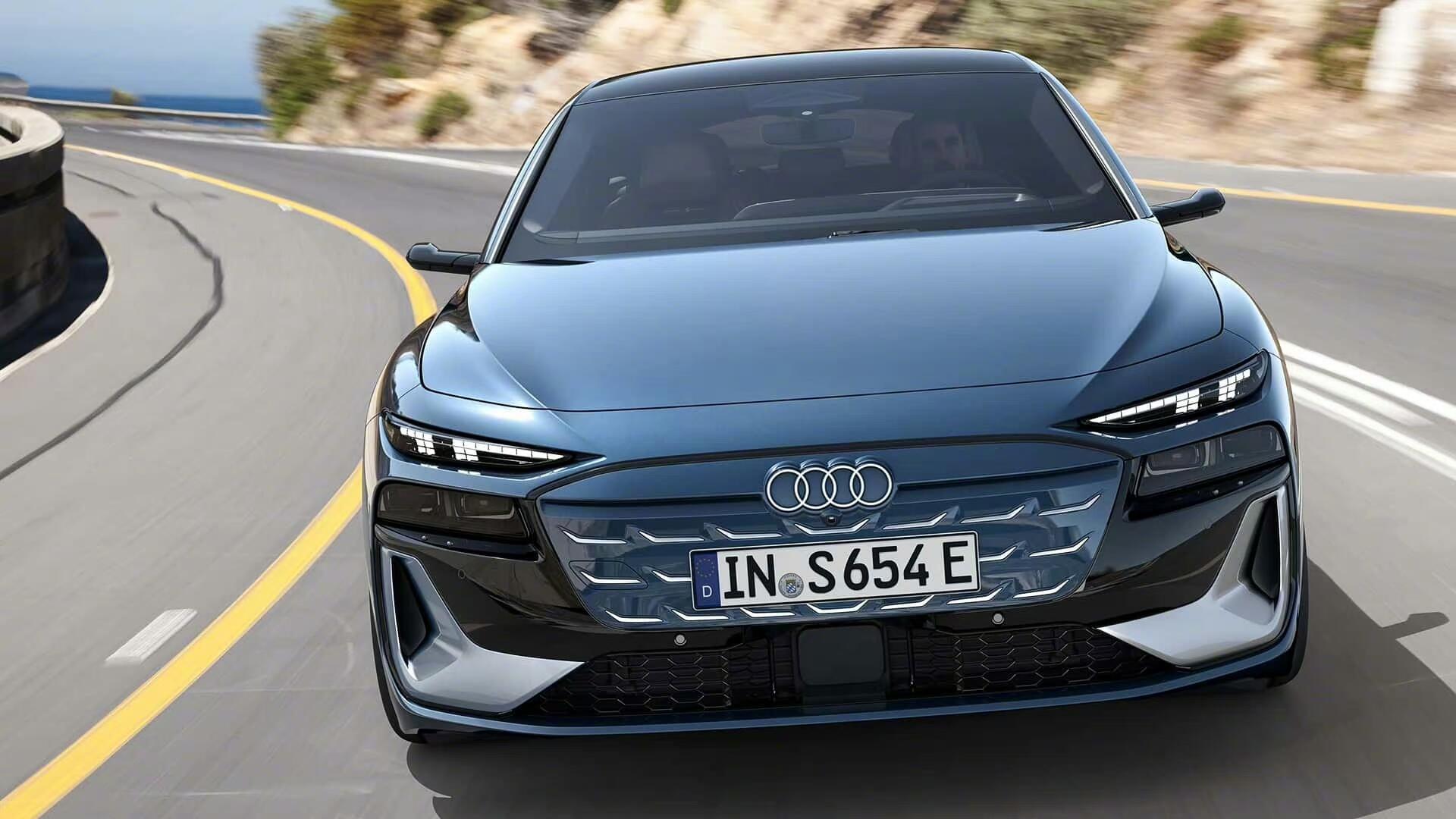 奥迪S6 Avant E-Tron来了看着比概念车要厚了一些大家觉着设计如何？#