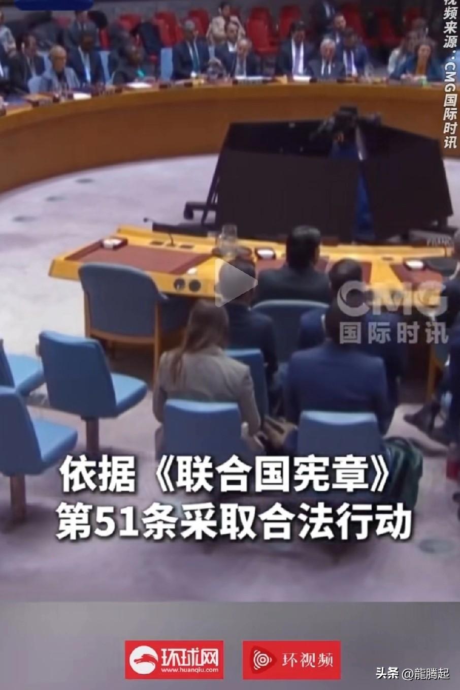 美国常驻联合国代表在安理会上竟然认为，美国对伊朗袭击是依据《联合国宪章》第51条