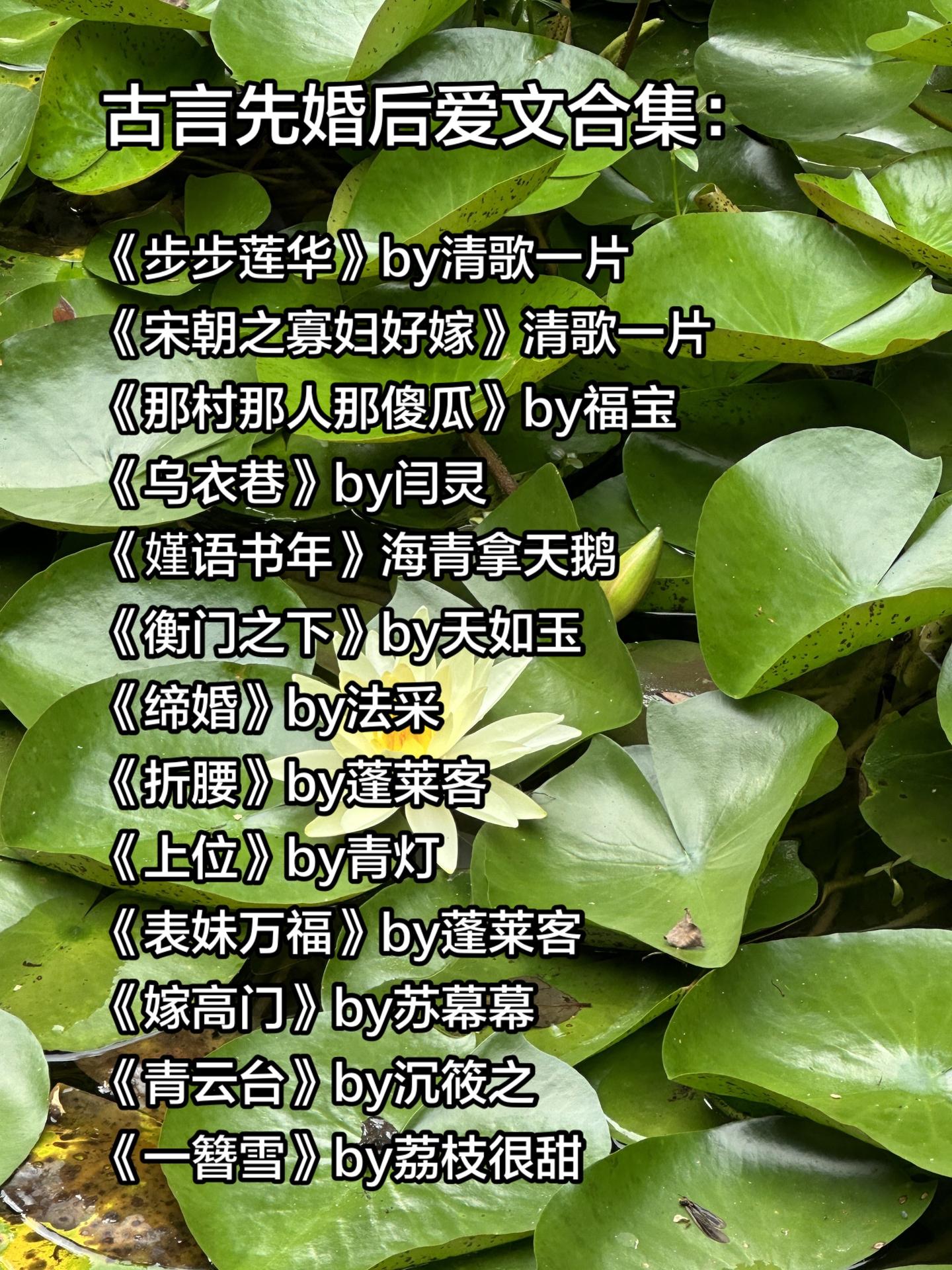 古言先婚后爱文合集