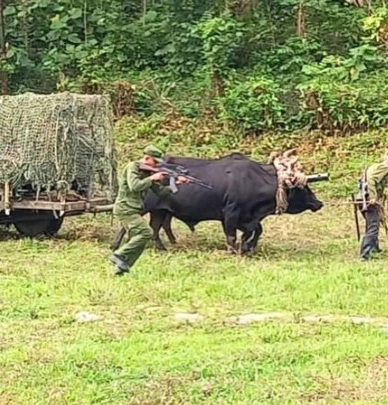 古巴自行高射炮在实弹演习中。
一辆经过古巴自行改装或本土化改良的自行高射炮（SP
