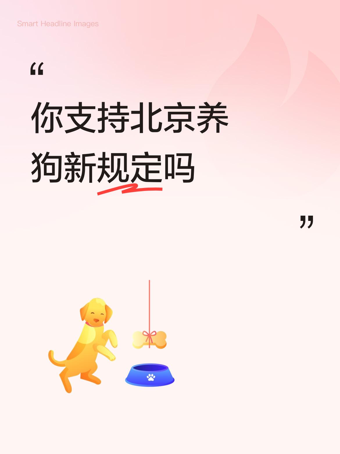 你支持北京养狗新规定吗坚决支持，希望把它做为全国养狗新规。