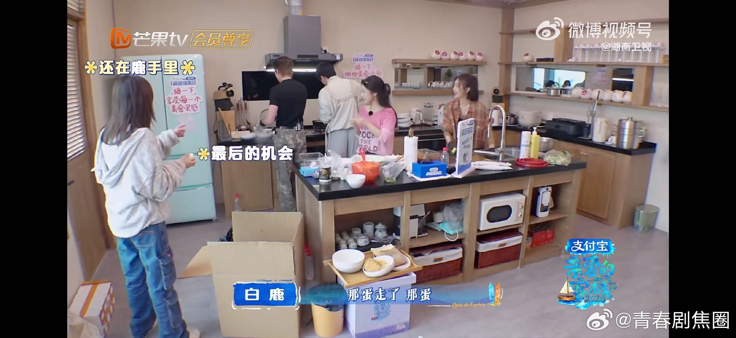 白鹿沈月破蛋破摔亲爱的客栈被白鹿秦岚沈月笑到，剥蛋主打一个随性，破了就吃掉，努力