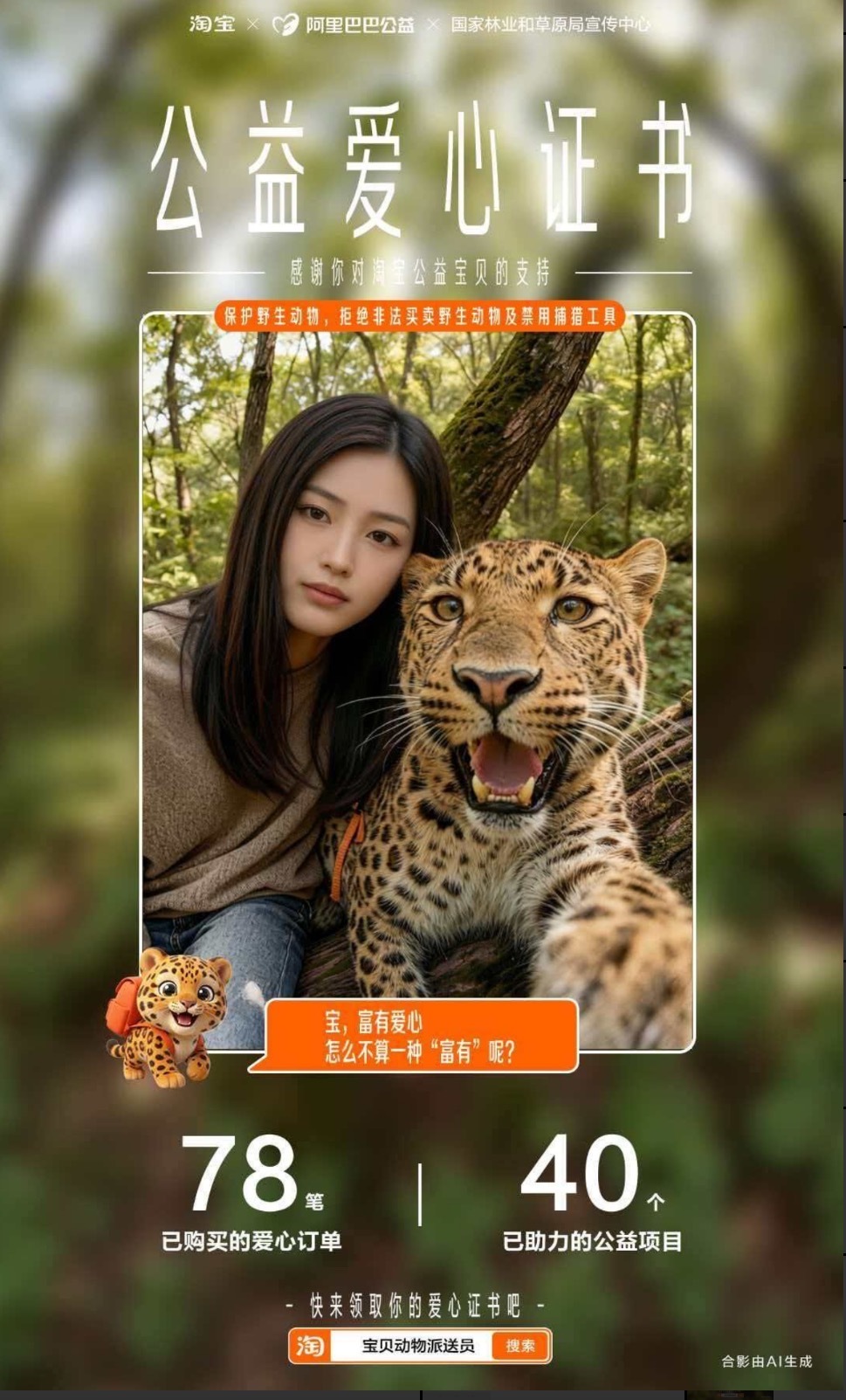 在山西老家居然撞见了金钱豹！必须得拍照留念啊，这花纹是真帅。淘宝上新了34个动物