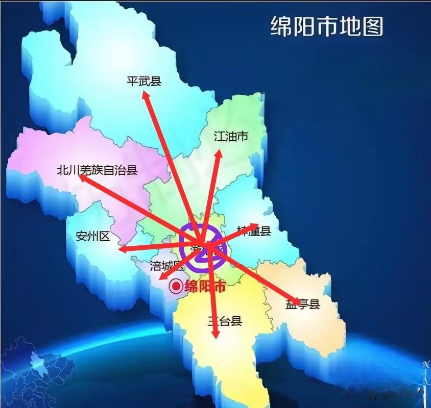 绵阳市政府如果位于游仙区的话，能够更好地辐射周边的区县。