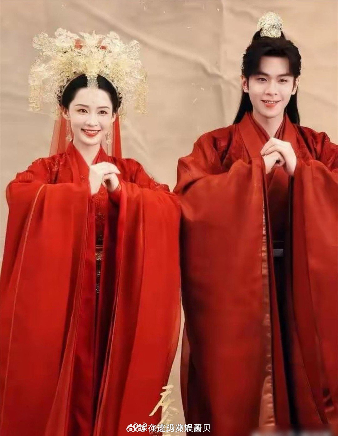 同样是大婚，还是真夫妻更自然甜蜜。 