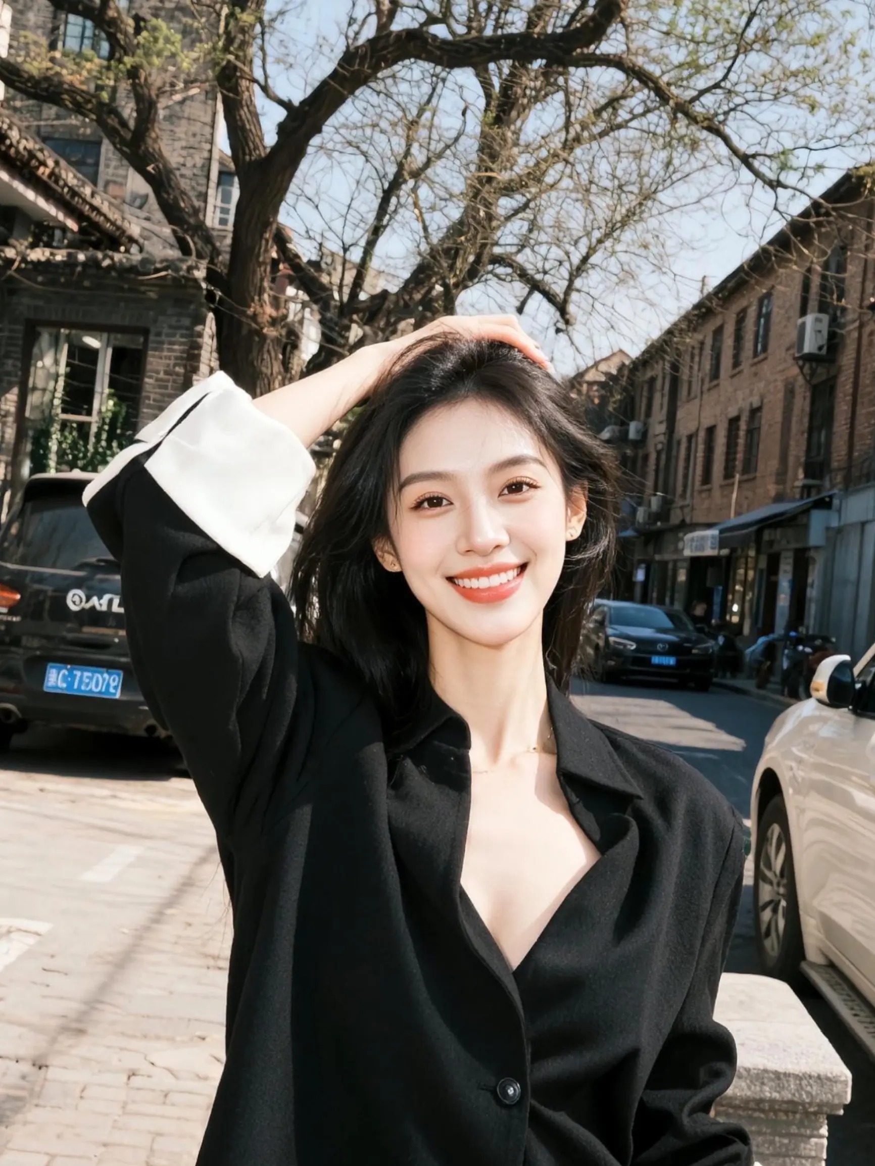 AI胡同胶片照 随变ai随便玩 玩法合伙人计划 随变一拍都很夯 没有人...