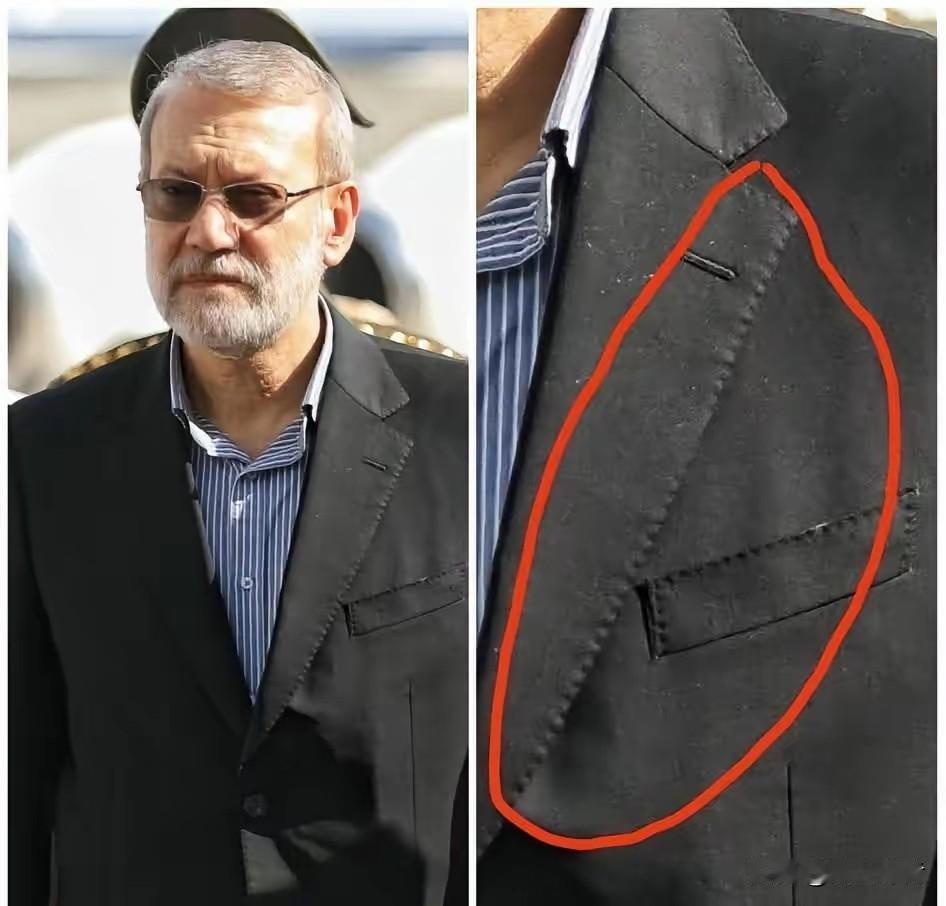 看了阿里·拉里贾尼生前穿的这套西服，你还觉得伊朗这个国家没有未来吗？

阿里·拉