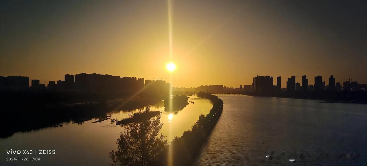 随手拍一张夕阳西下