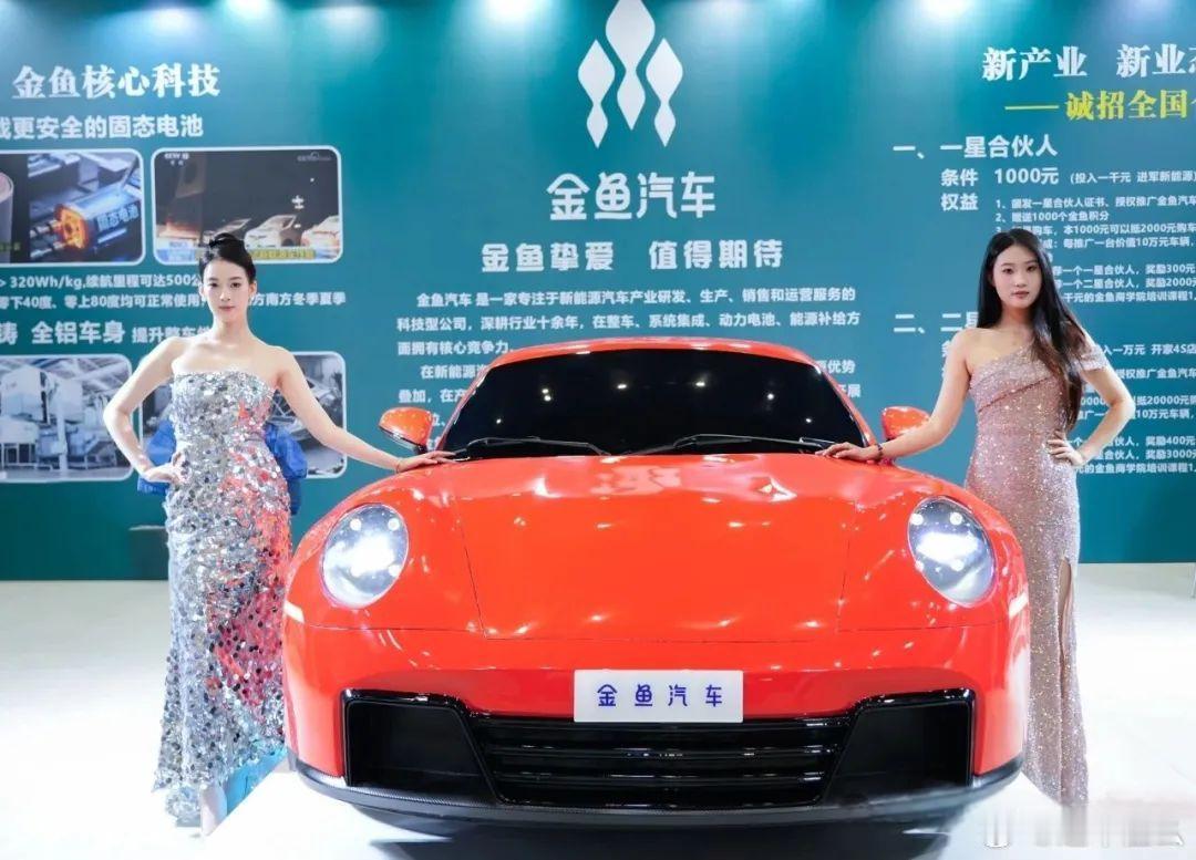 保时鱼Targa登场，新能源市场又来一猛将 ——金鱼汽车 ！流线型的车身，符合空