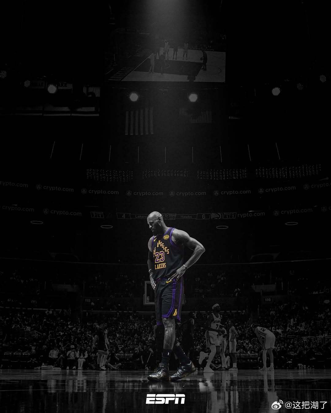 这张挺帅！适合做壁纸！  黄蜂vs湖人