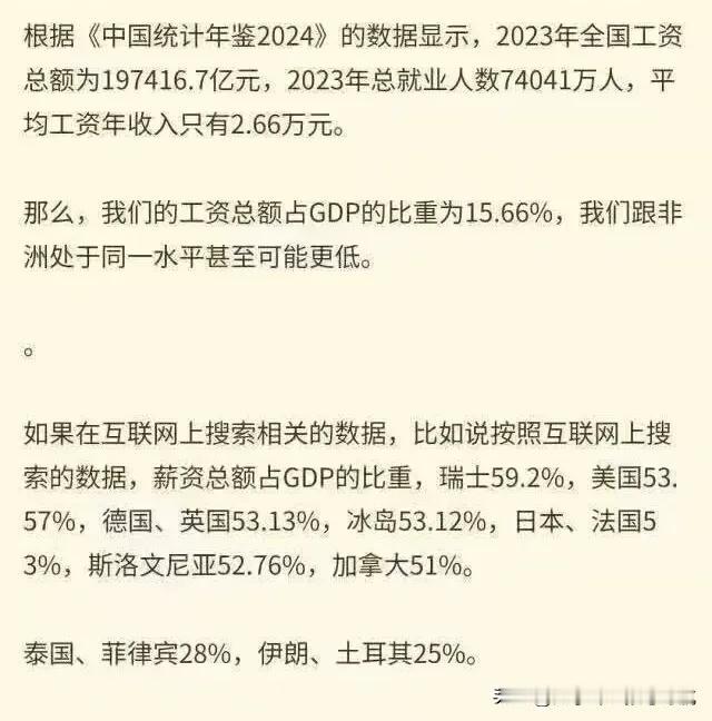 2023年，全国平均年收入只有2.66万元？平均月收入只有2216元？怎么会这么