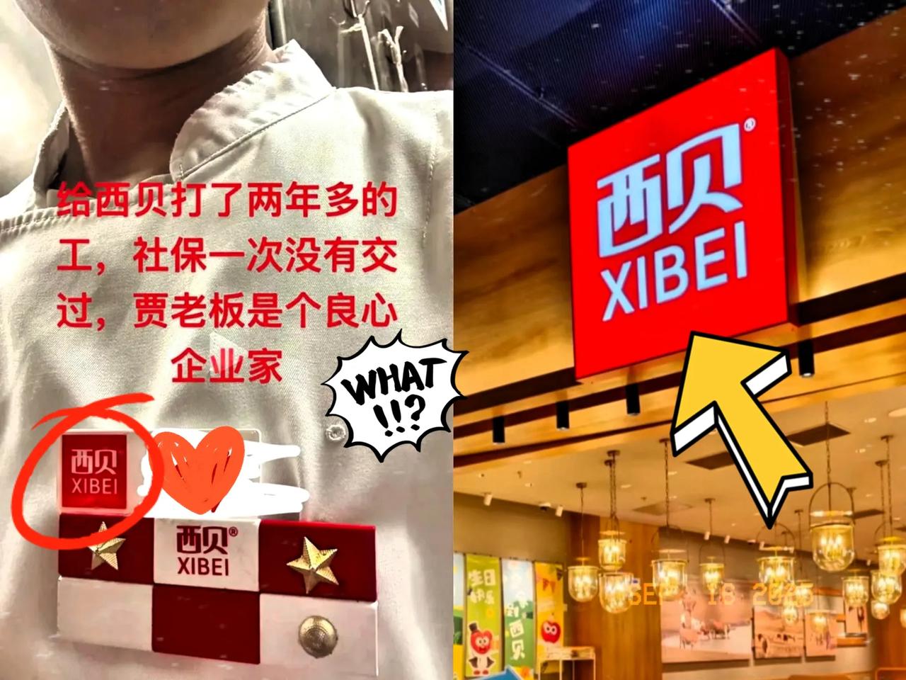 终于有西贝员工发视频，
怼贾老板了，
在西贝

工作两年都没买过一次社保 。这可