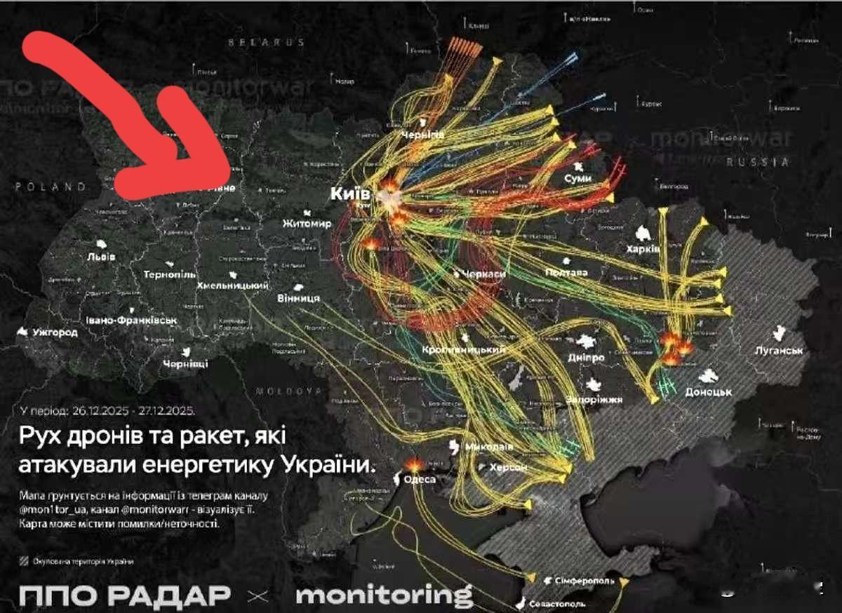 基辅全城断电那一刻，我就知道，这事儿不简单。
500架无人机，40枚导弹，不是天