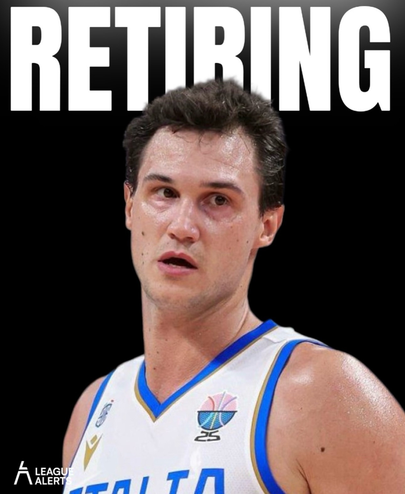 “意大利炮”达尼罗·加里纳利￼宣布退役，结束20年篮球职业生涯，其中16年在NB